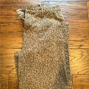 Altar'd State Leopard Print Pants in Brown and Black